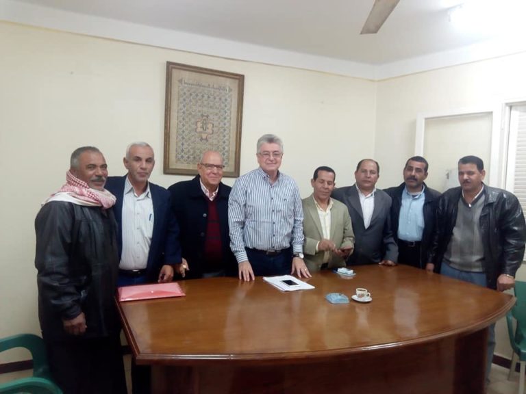 اللواء “هاني أباظة ” في إجتماع عرفي بأصحاب أرض محطة المعالجة بكفر الدنوهيا
