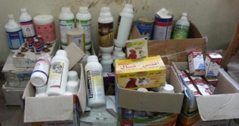 ضبط ادوية بيطرية مخالفة بفاقوس