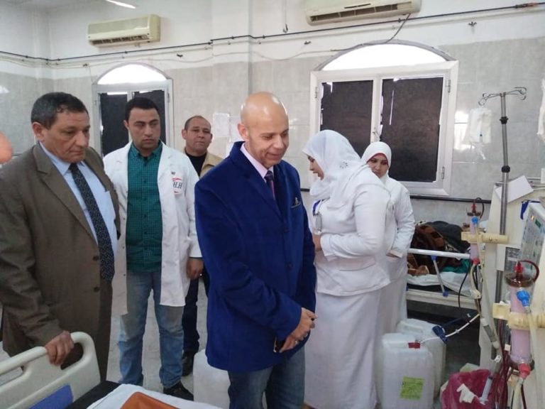وكيل وزارة الصحة يزور مستشفي ههيا المركزي