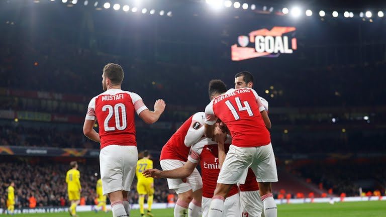 أرسنال يعبر باتي ويتأهل لدور 16 من الدوري الاوروبي