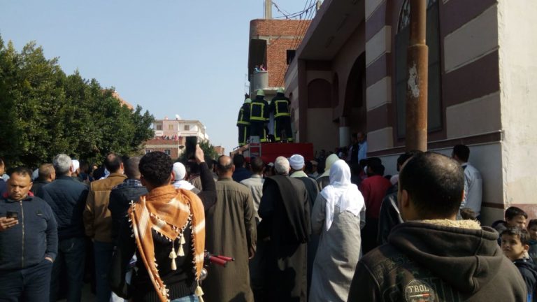 جازة عسكرية لشهيد العريش في «ميت ربيعة» بالشرقية (صور)