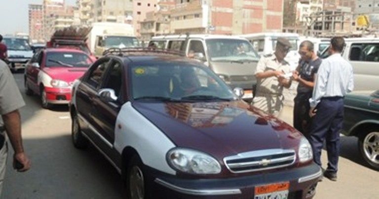 ضبط 24 سيارة أجرة (تاكسي) مخالفة بمدينة الزقازيق