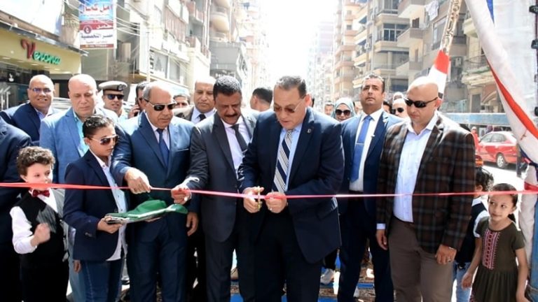 محافظ الشرقية يفتتح مشروع تطوير مدخل مدينة الزقازيق من جهه طريق الغشام