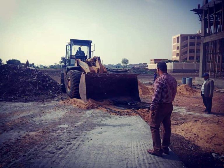 إزالة ٦٩حالة تعدى على الأراضى الزراعية في بلبيس