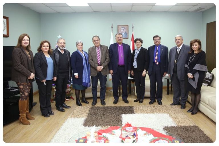 بالصور..الهيئة القبطية الإنجلية المصرية تستقبل وفد كنائس الشرق الأوسط