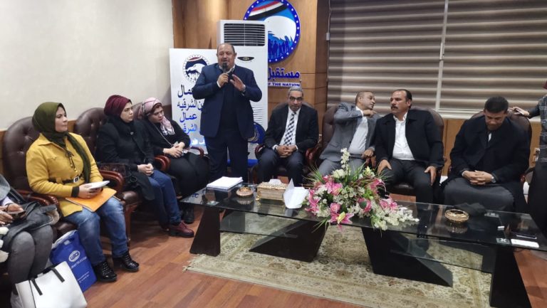 مستقبل وطن بالشرقيه يستقبل وفدًا عن امانة العمال والفلاحين المركزي بالقاهره لوضع الية العمل خلال المرحله المقبله.