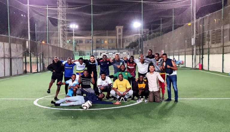 ” الشباب والرياضة ” تنظم مباراة لكرة القدم خلال فعاليات برنامج متطوعي الاتحاد الإفريقي