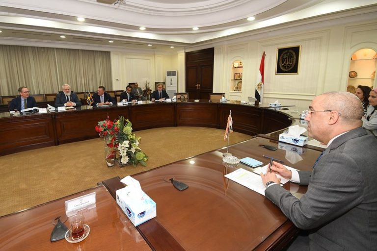 الجزار يلتقي وزير دولة السويد للتجارة الخارجية والسفير السويدى بالقاهرة