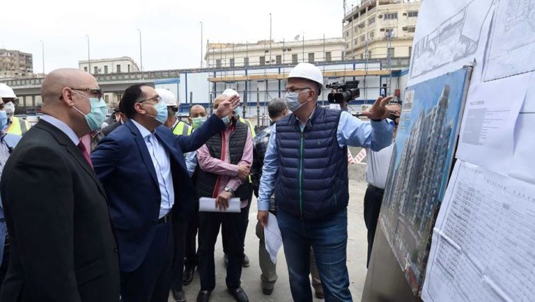 رئيس الوزراء يتفقد أعمال تطوير منطقة ” مثلث ماسبيرو”
