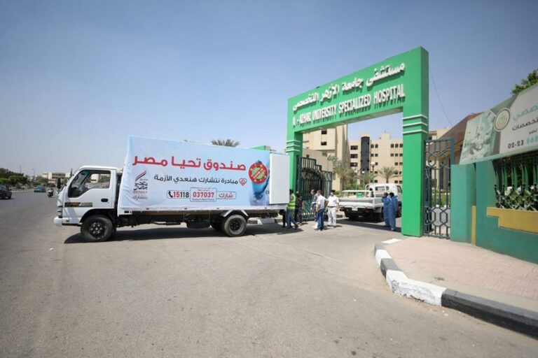 صندوق تحيا مصر يوفر 39300 كمامة طبية و 1800 بدلة عزل واقية لمستشفيات الأزهر التخصصي والصدر ببني مزار وحميات أسوان