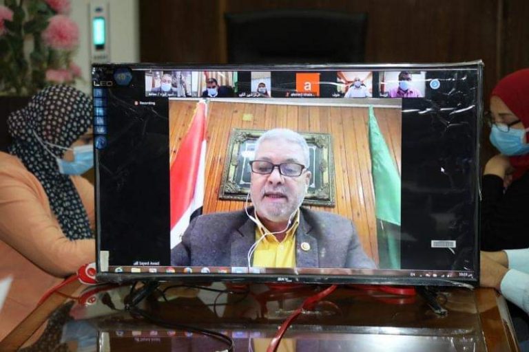 عبر  تقنية الفيديو كونفرانس محافظ المنوفية يعقد  المجلس التنفيذي  ويوجه برفع درجة الإستعداد القصوي في كافة القطاعات لإستقبال عيد الأضحي المبارك