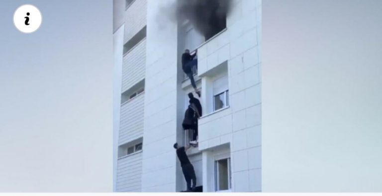 نانت: شباب يتسلقون مبني لإنقاذ زوجين وطفلهم البالغ عمره ستة أشهر من حريق