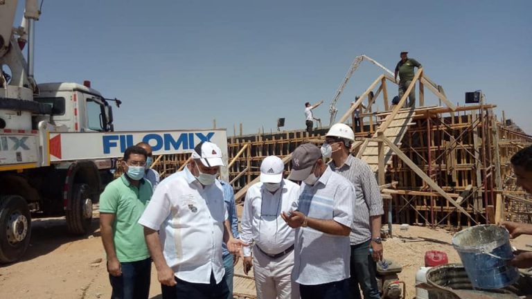 مسئولو ” الإسكان” يتفقدون سير العمل بمشروع محطة مياه جديدة بمدينة بدر