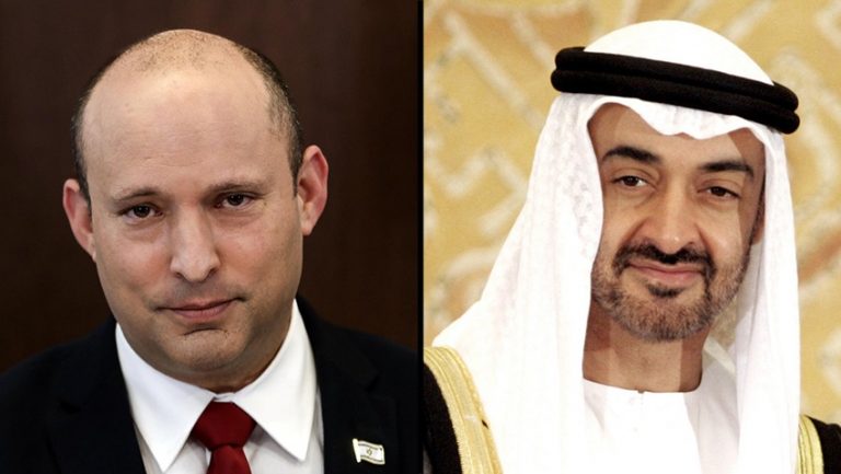 العنوان : هنأ “بينيت” ولي عهد الإمارات بمناسبة عيد الأضحي : ” متفقون على اللقاء ” .