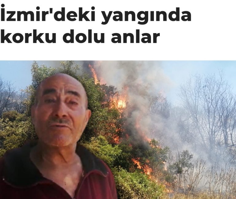 لحظات مخيفة في حريق ازمير