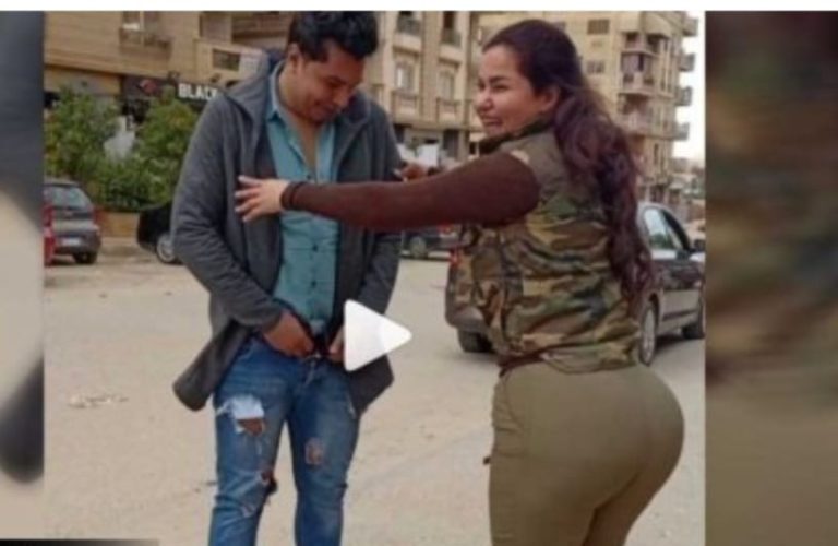 شاهد : سما المصري مع شاب في الشارع ووضع محرج