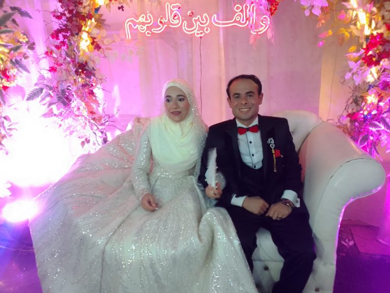 ألف مبروك للعروسين أحمد وأفنان