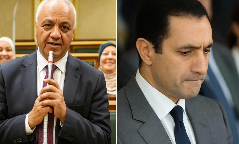علاء مبارك و مصطفي بكري