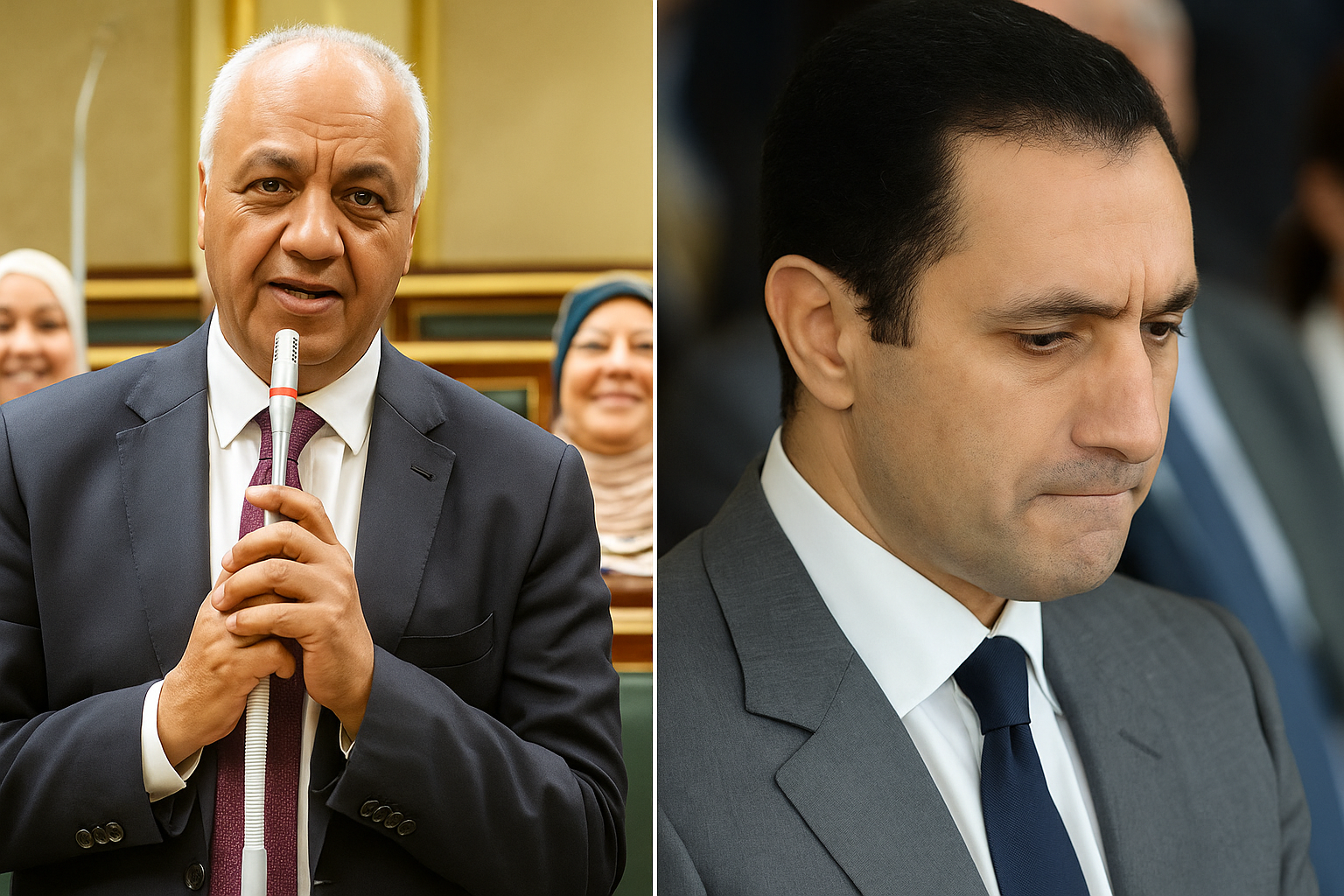 علاء مبارك و مصطفي بكري