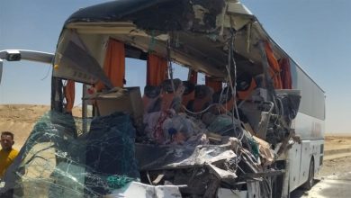 حادث تصادم الطريق الصحراوي بالمنيا