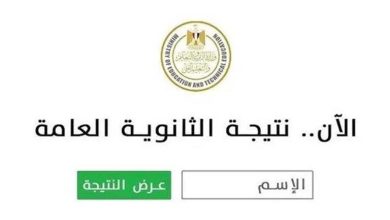 نتيجة الثانوية العامة