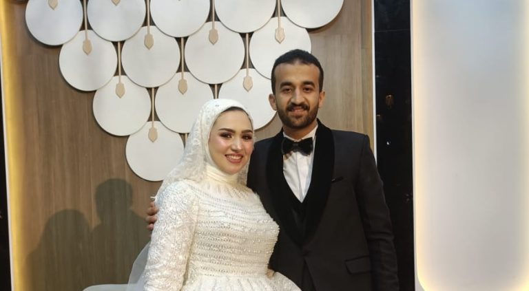 ألف مبروك للعروسين أحمد وأروى