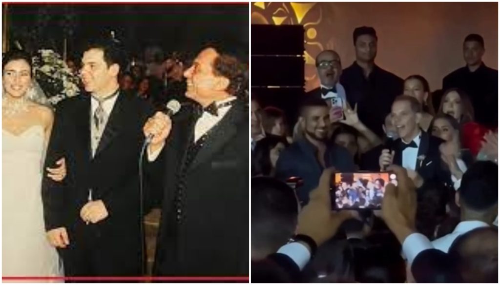 رامي إمام يحتفل بزفاف نجله ويُغني “بجوز ابني” على طريقة والده عادل إمام (فيديو)