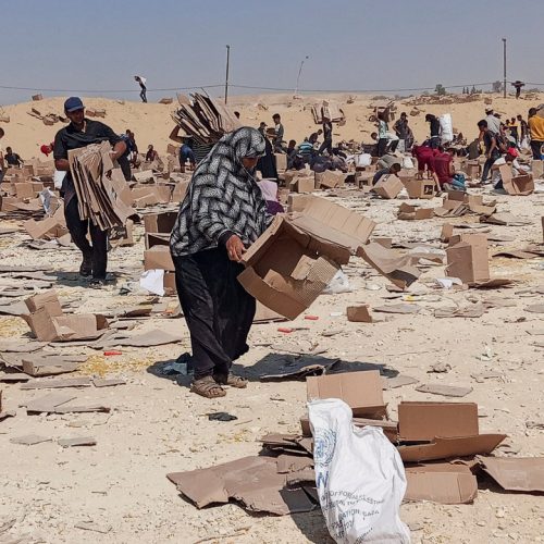 اصبابة امريكيان في غزة اثناء توزيع المساعدات