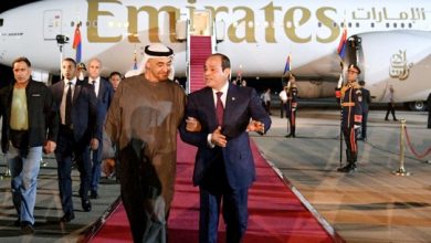 الرئيس السيسي يستقبل محمد بن زايد في مصر