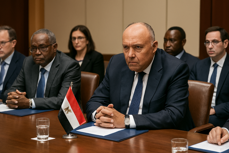 وزير الخارجية المصري يقود الجهود الدبلوماسية لحل الأزمة في السودان