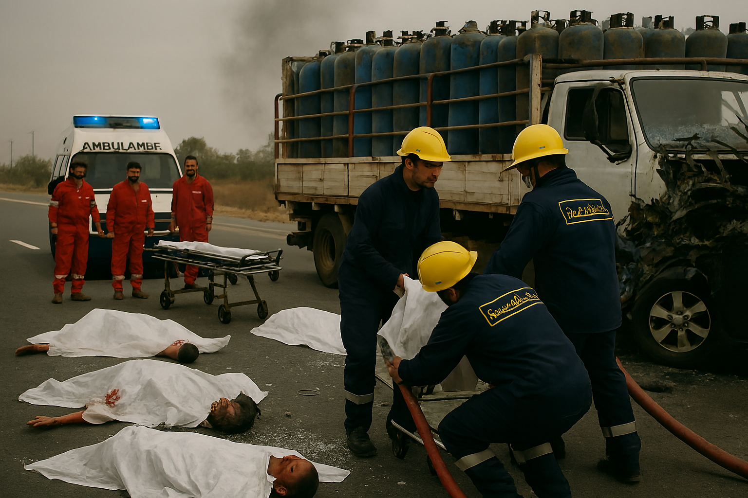 جهود الحماية المدنية في حادث تصادم الوراق
