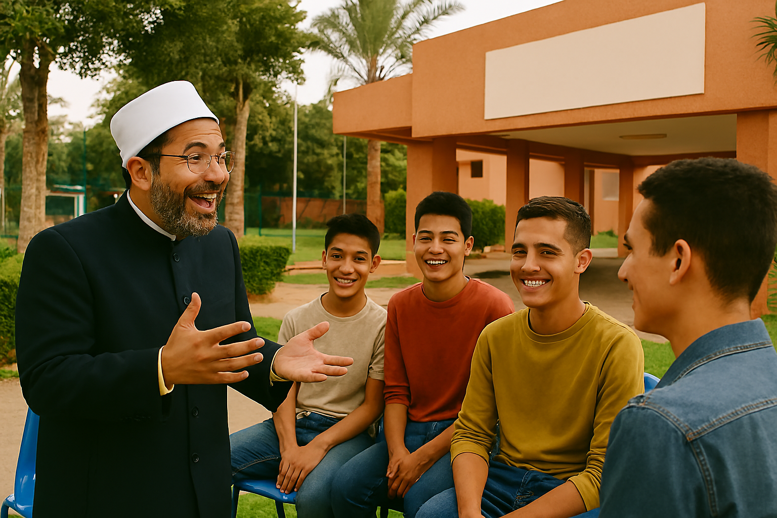 جهود قوافل الأوقاف الدعوية مع الشباب