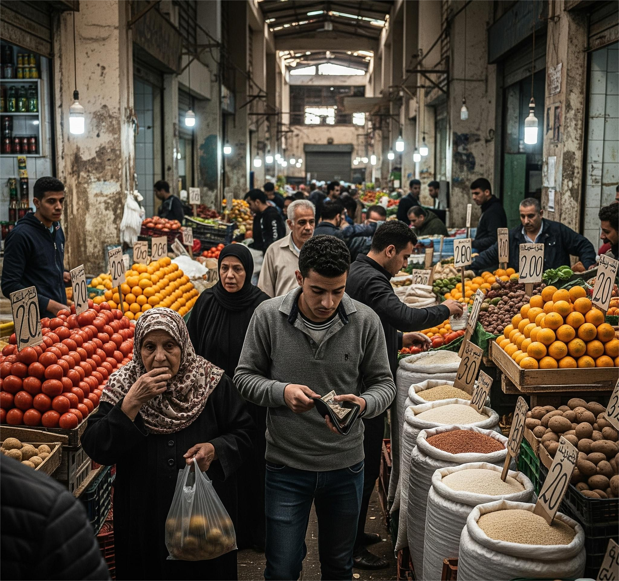 التضخم وتآكل الدخول يدفعان المواطنين لترشيد النفقات في ظل الأزمة الاقتصادية في مصر