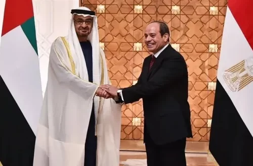 الرئيس السيسي الشيخ محمد بن زايد مصر والإمارات العلاقات الأخوية مصر الإمارات استقبال رئيس الإمارات