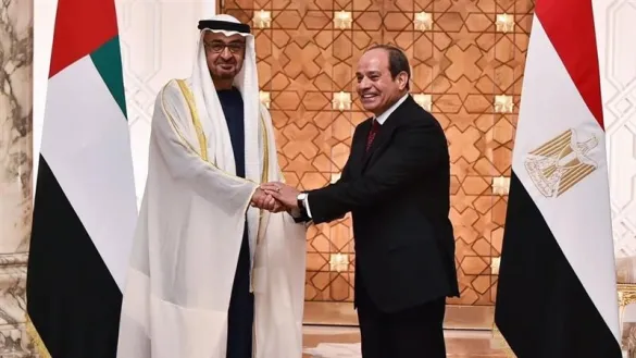 الرئيس السيسي الشيخ محمد بن زايد مصر والإمارات العلاقات الأخوية مصر الإمارات استقبال رئيس الإمارات