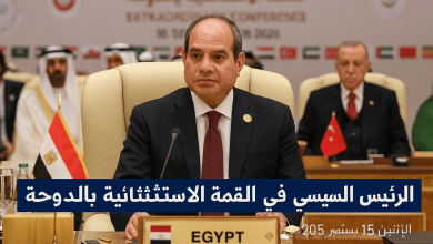 الرئيس السيسي في الدوحة القمة العربية الإسلامية الاستثنائية العدوان الإسرائيلي التعاون العربي الإسلامي