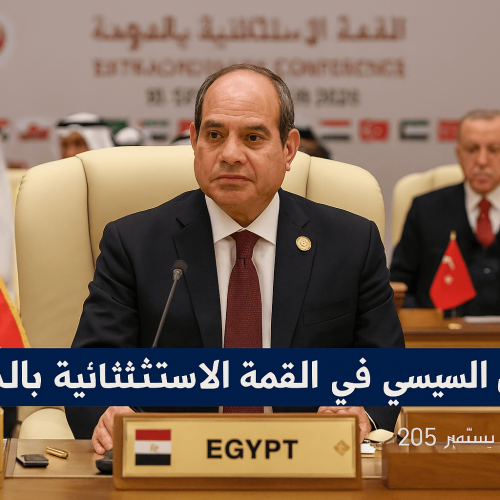 الرئيس السيسي في الدوحة القمة العربية الإسلامية الاستثنائية العدوان الإسرائيلي التعاون العربي الإسلامي
