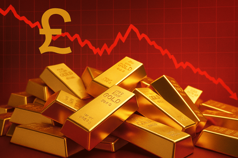 هبوط سعر الذهب