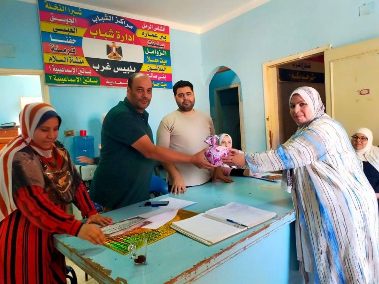 إدارة شباب بلبيس غرب تُكرم المتميزين في مسابقات إدارة النشء بالمديرية