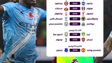 الدوري الإنجليزي الممتاز، مانشستر سيتي، أرسنال، توتنهام، ليفربول، مانشستر يونايتد، تشيلسي، جدول المباريات