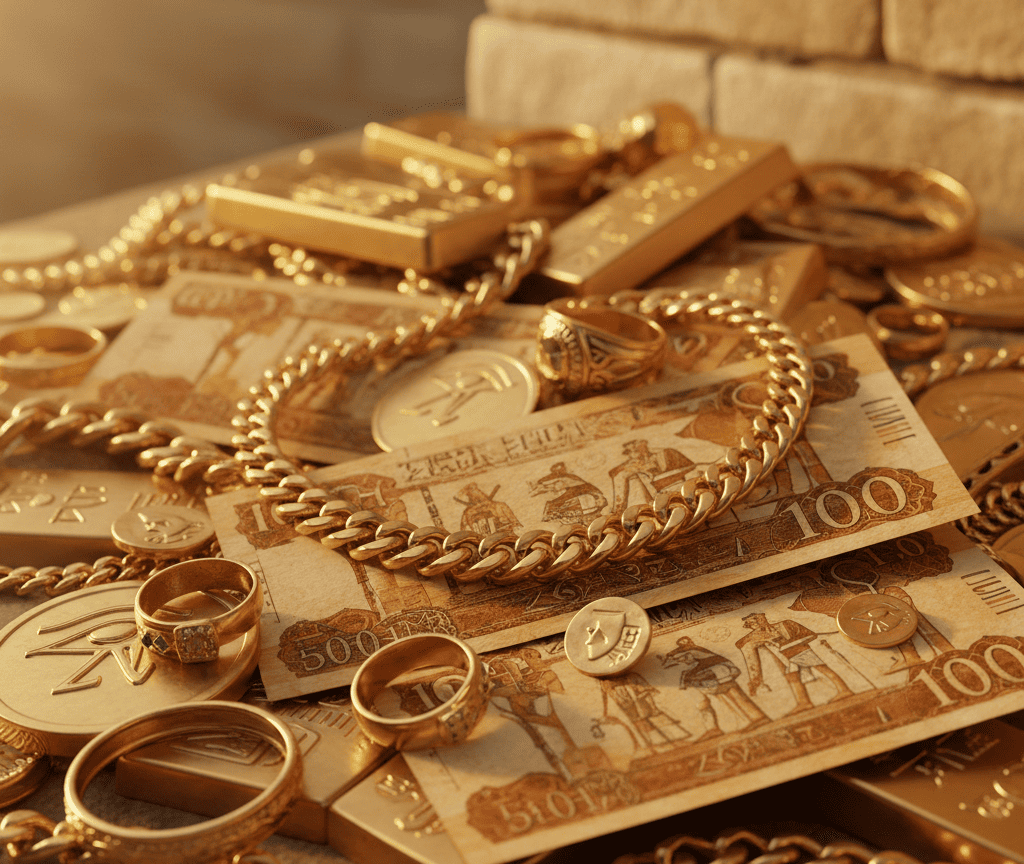 أسعار الذهب اليوم الأربعاء، الذهب عيار 21، سعر الذهب في مصر، الجنيه الذهب، الأوقية العالمية