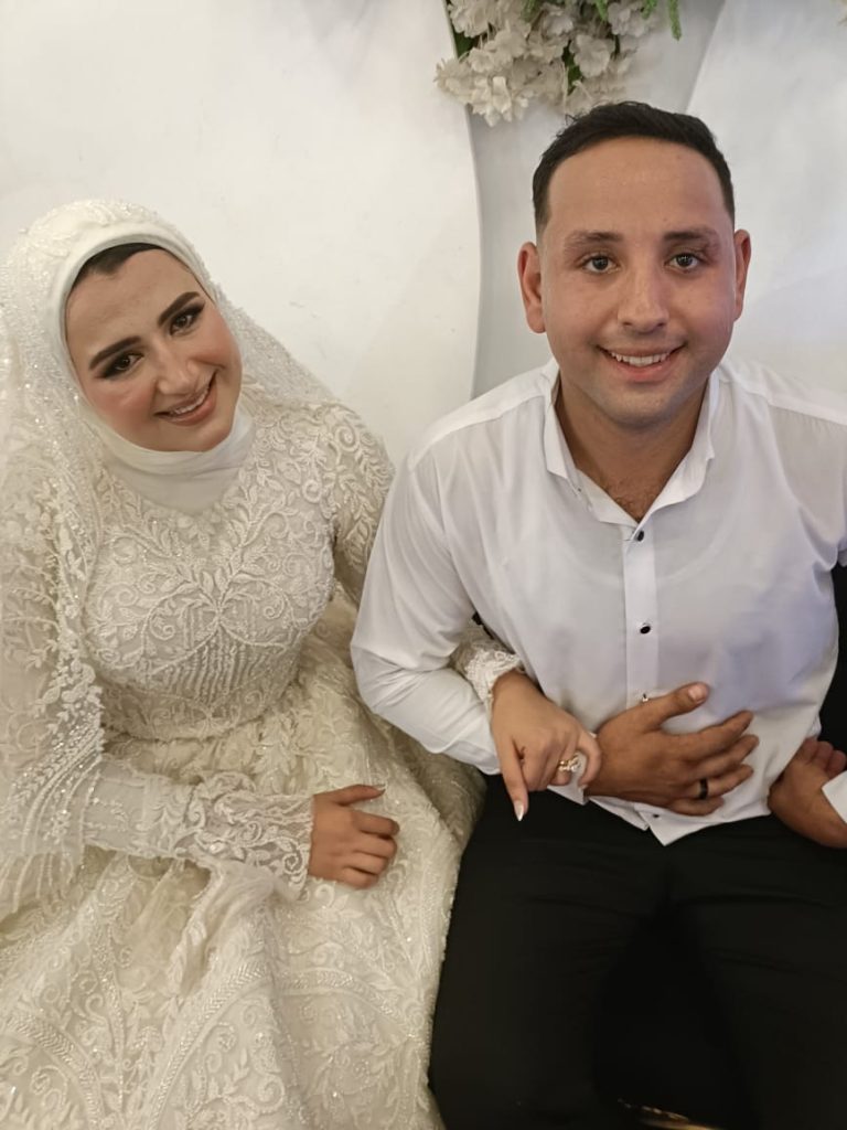 ألف مبروك للعروسين أحمد وعزة