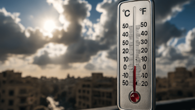 الأرصاد, الأرصاد الجوية, درجات الحرارة, أمطار, طقس اليوم