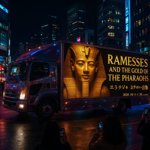 شاحنة دعائية معرض رمسيس طوكيو