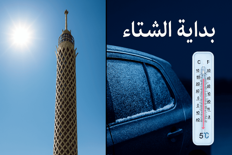 حالة الطقس اليوم, طقس الأحد, الانقلاب الشتوي 2025, بداية الشتاء, درجات الحرارة اليوم, هيئة الأرصاد الجوية, طقس القاهرة الآن, شبورة مائية غدا