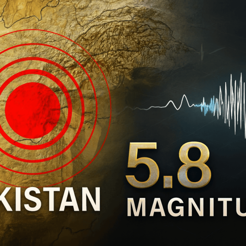 خريطة باكستان توضح مركز الزلزال