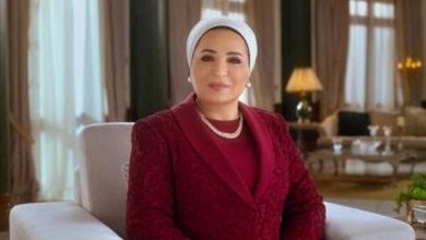 السيدة انتصار السيسي قرينة رئيس الجمهورية في إطلالة رسمية