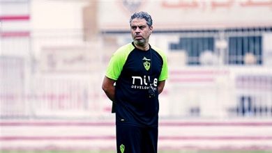 مدرب الزمالك معتمد جمال في المؤتمر الصحفي