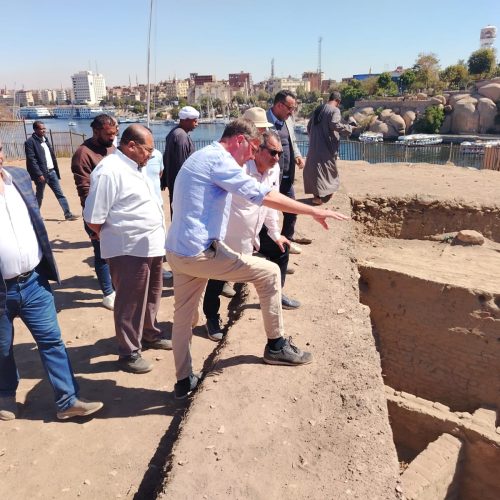 الدكتور هشام الليثي الأمين العام للمجلس الأعلى للآثار في جولة بأسوان