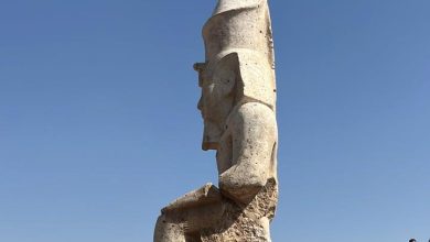 تمثال رمسيس الثاني الضخم جالساً